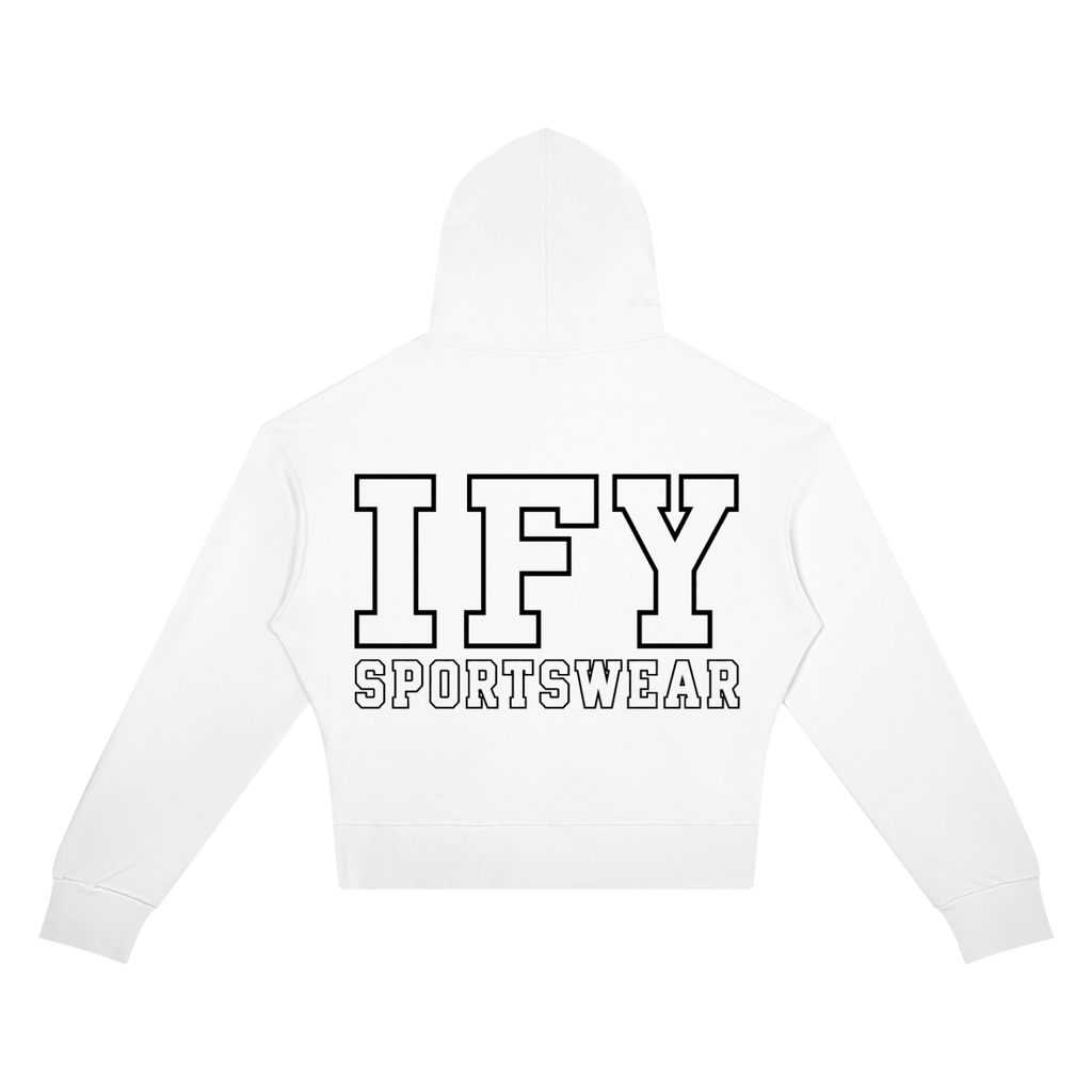 Crop Drop Shoulder Hoodie