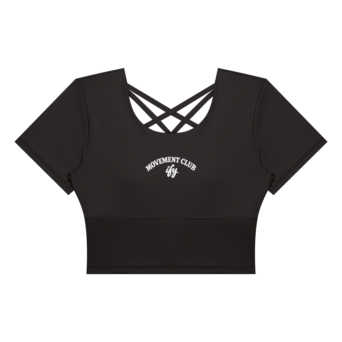 Short-Sleeve Yoga Crop T-Shirt
