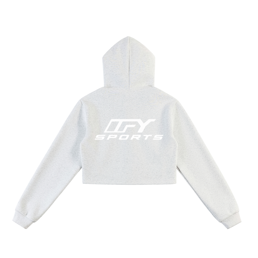 Elevate Your Everyday Style with Our Cropped Zip-Up Hoodie for Women