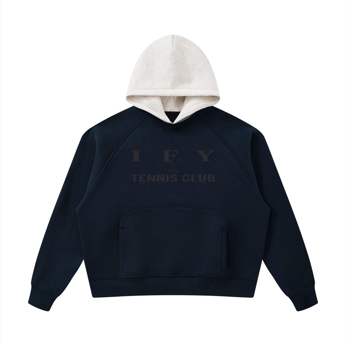 Fleece Raglan Colour Block Hoodie