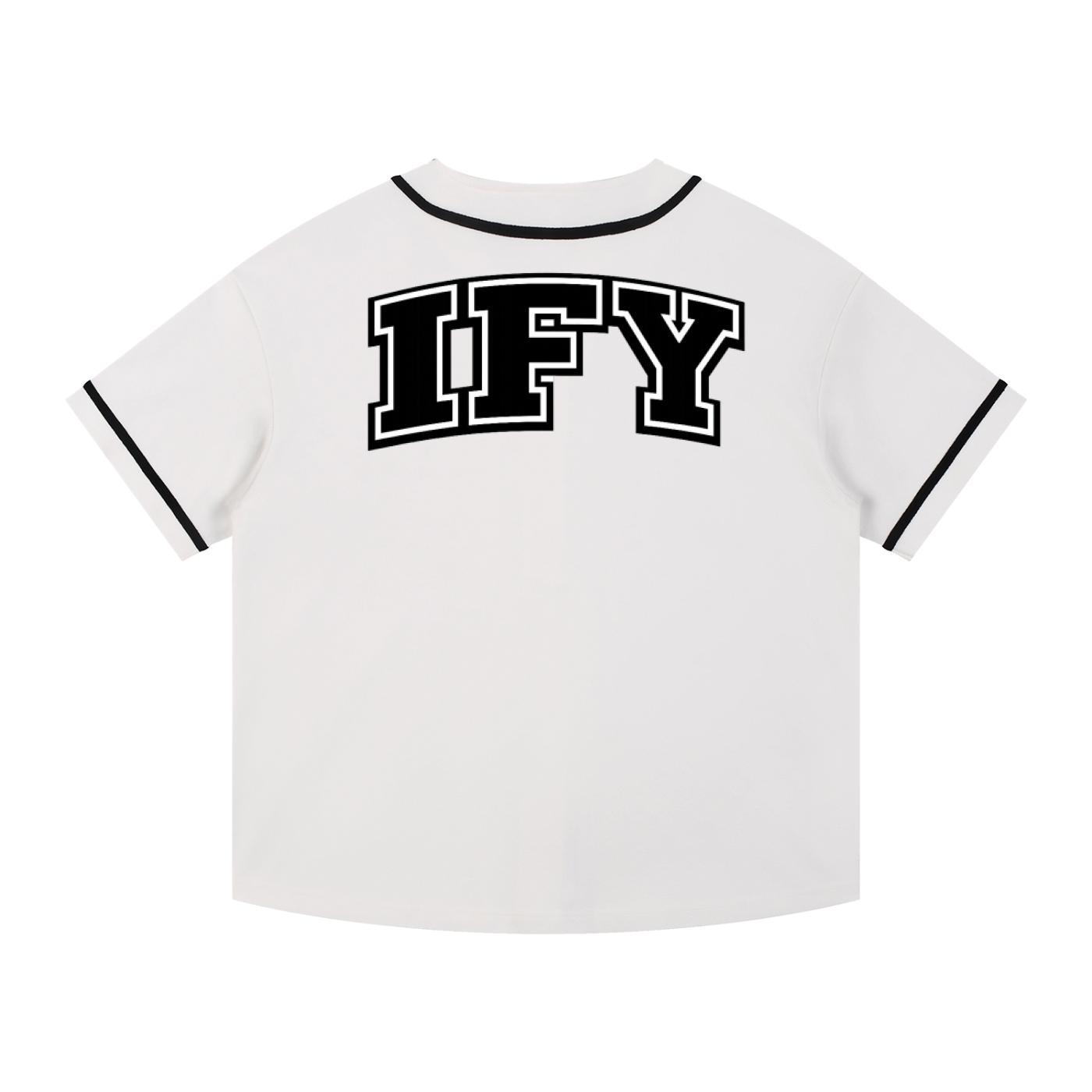 Contrast Piped Button-Up Jersey