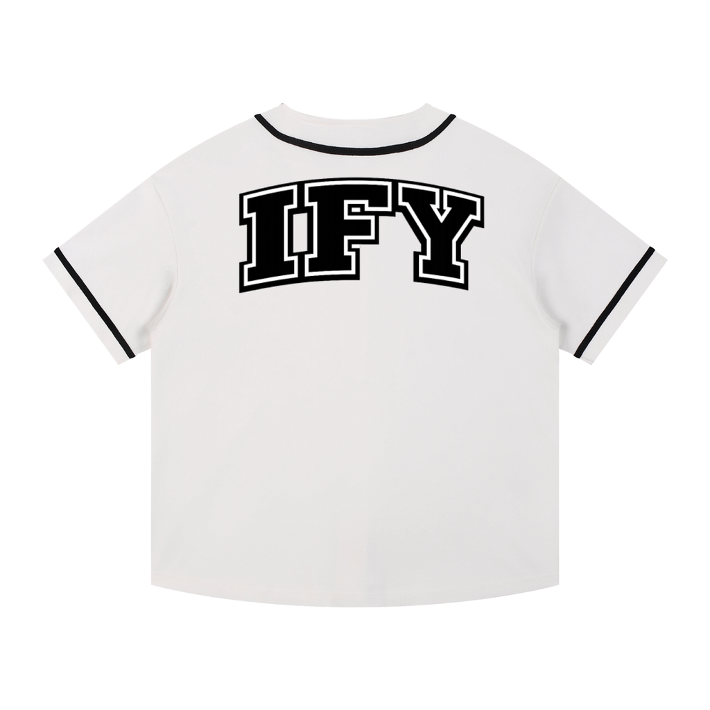 Contrast Piped Button-Up Jersey