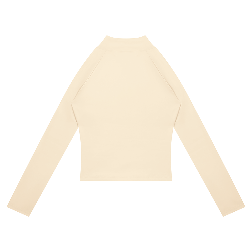 Panelled Cropped Full-Zip Yoga Jacket