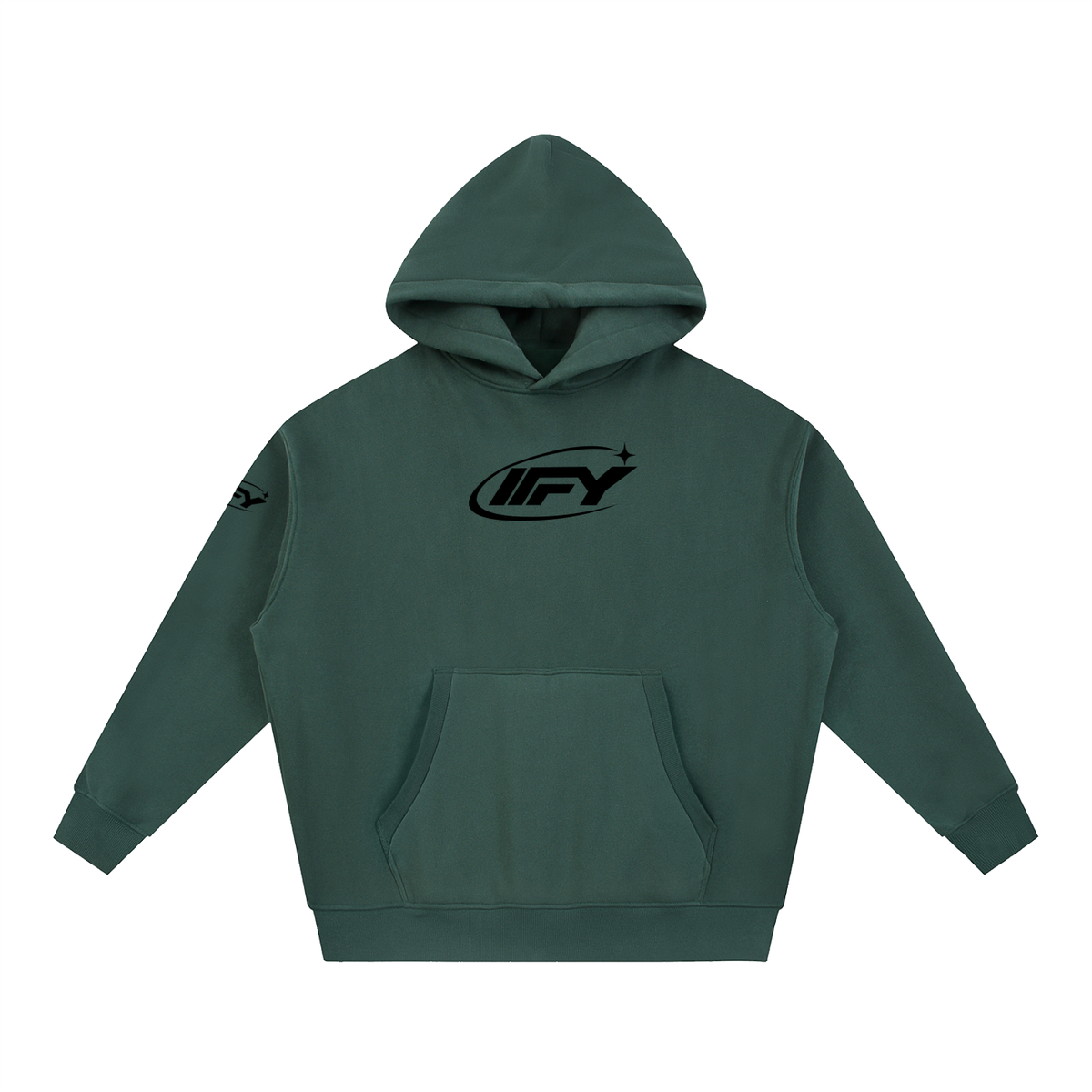 Essential Oversized Boxy Fit Fleece Hoodie