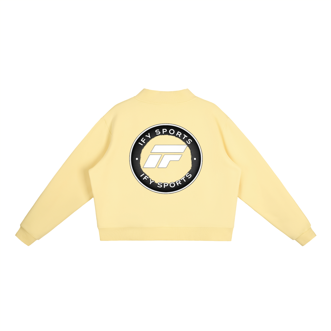 Essential Fleece Mock-Neck Crew Sweatshirt