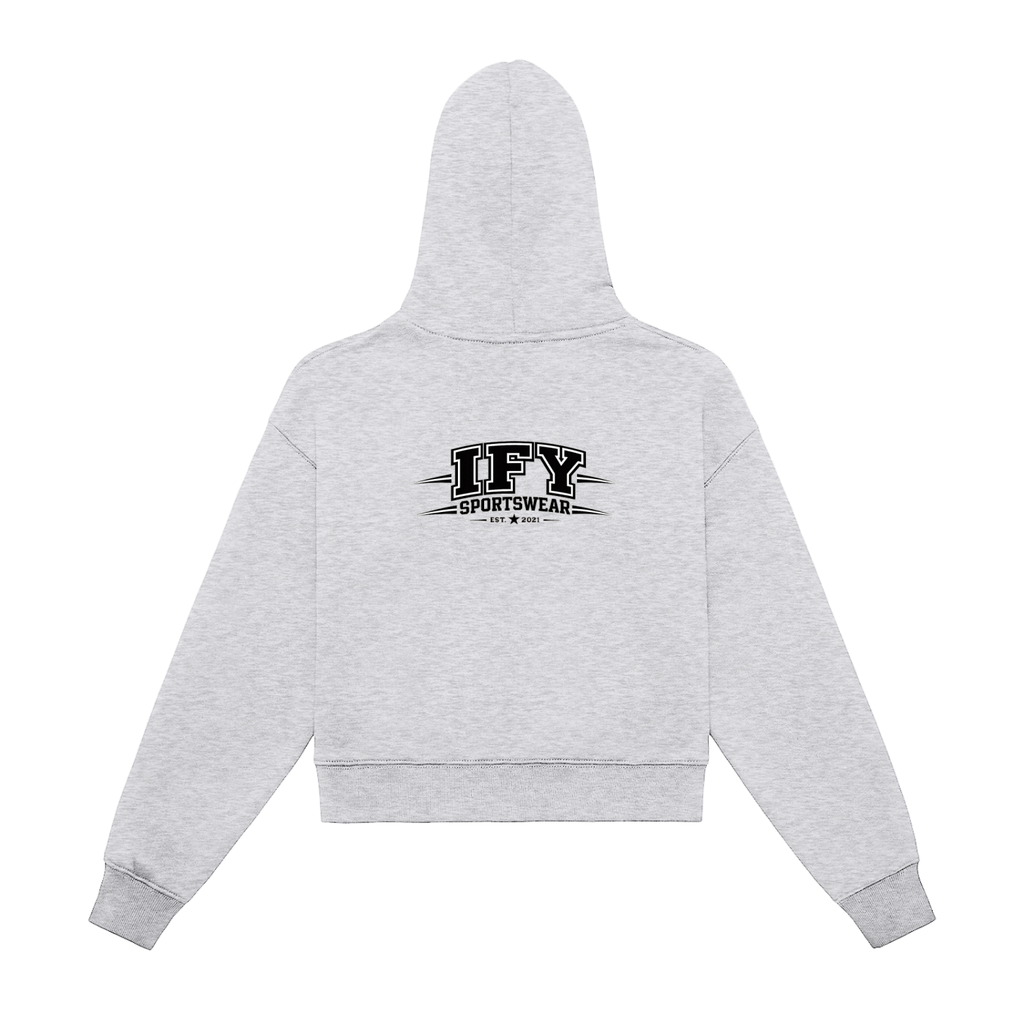 Cropped Zip-Up Hoodie for Women – Elevate Your Everyday Style