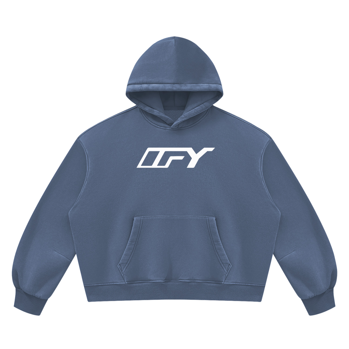 Unisex Vintage Wash Boxy Fleece Hoodie
