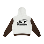 Unisex Color Block Fleece Full Zip Hoodie