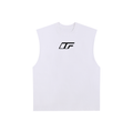 Raw Edge Cotton Tank Top