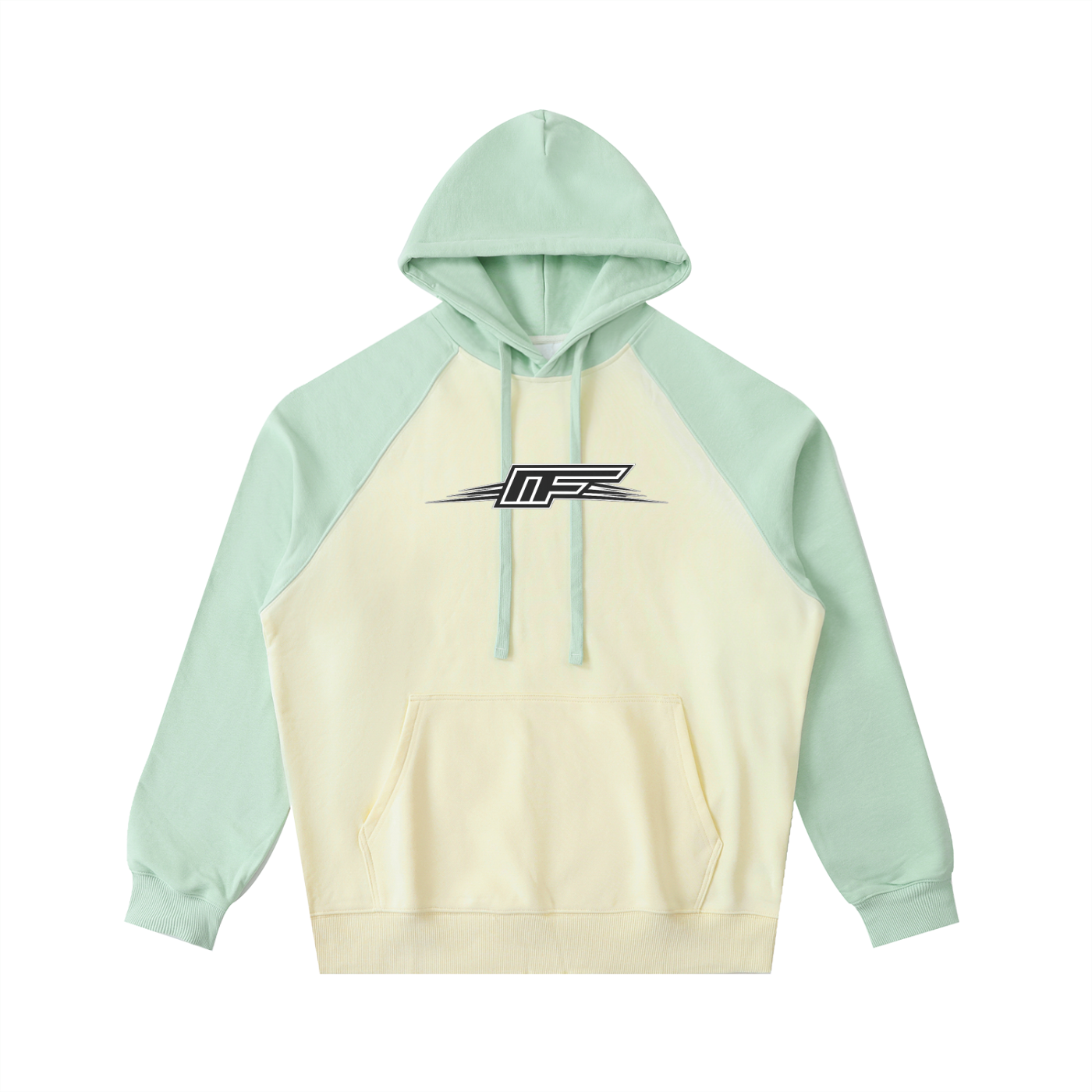 Color-Block Raglan Sleeve Hoodie