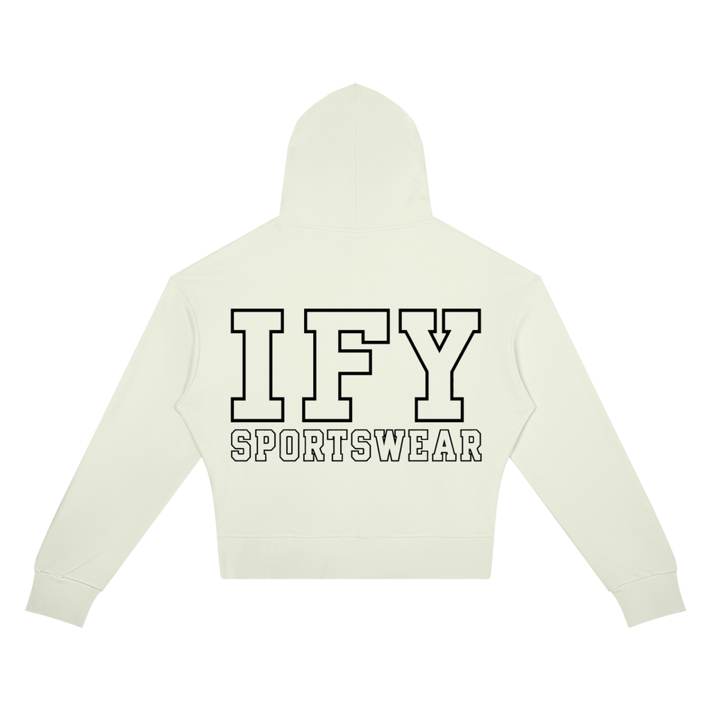 Crop Drop Shoulder Hoodie