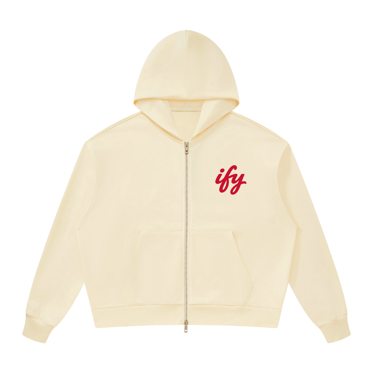 Unisex Drop Shoulder Full Zip Hoodie