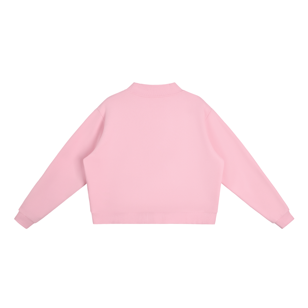 Women's Fleece Mock-Neck Sweatshirt: Cozy Comfort for Every Occasion