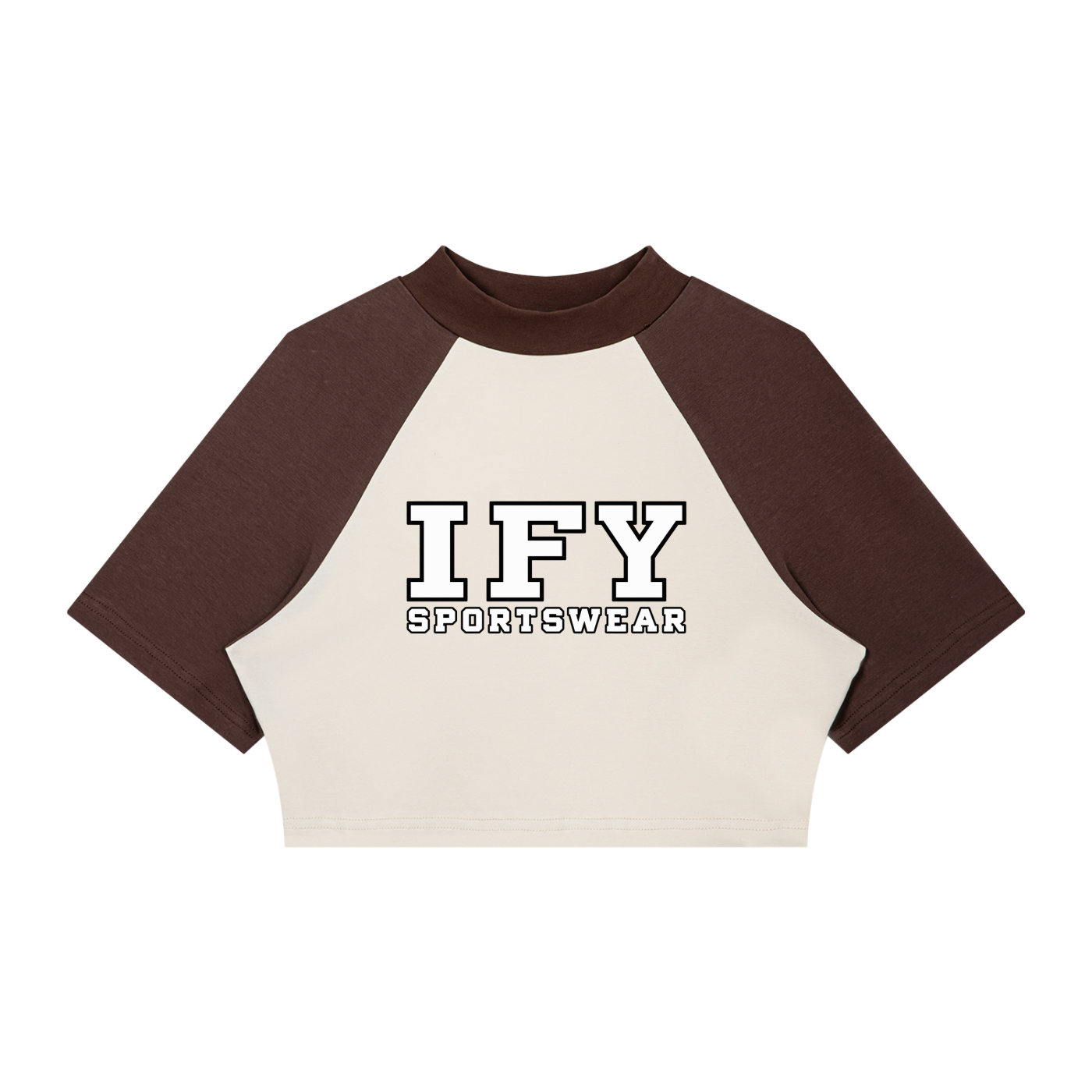 Women’s Color Block Raglan Crop T-Shirt