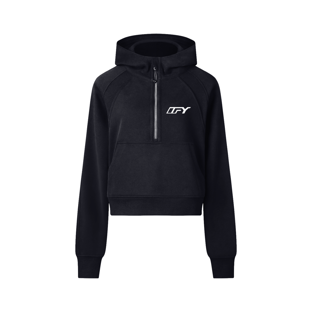 Stylish Cropped Half-Zip Hoodie for Women: Comfort Meets Versatility