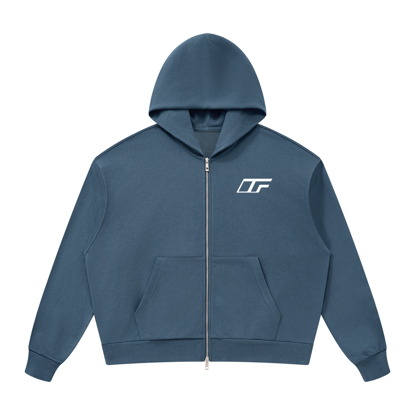 Unisex Drop Shoulder Full Zip Hoodie - Comfort Meets Style for Every Occasion