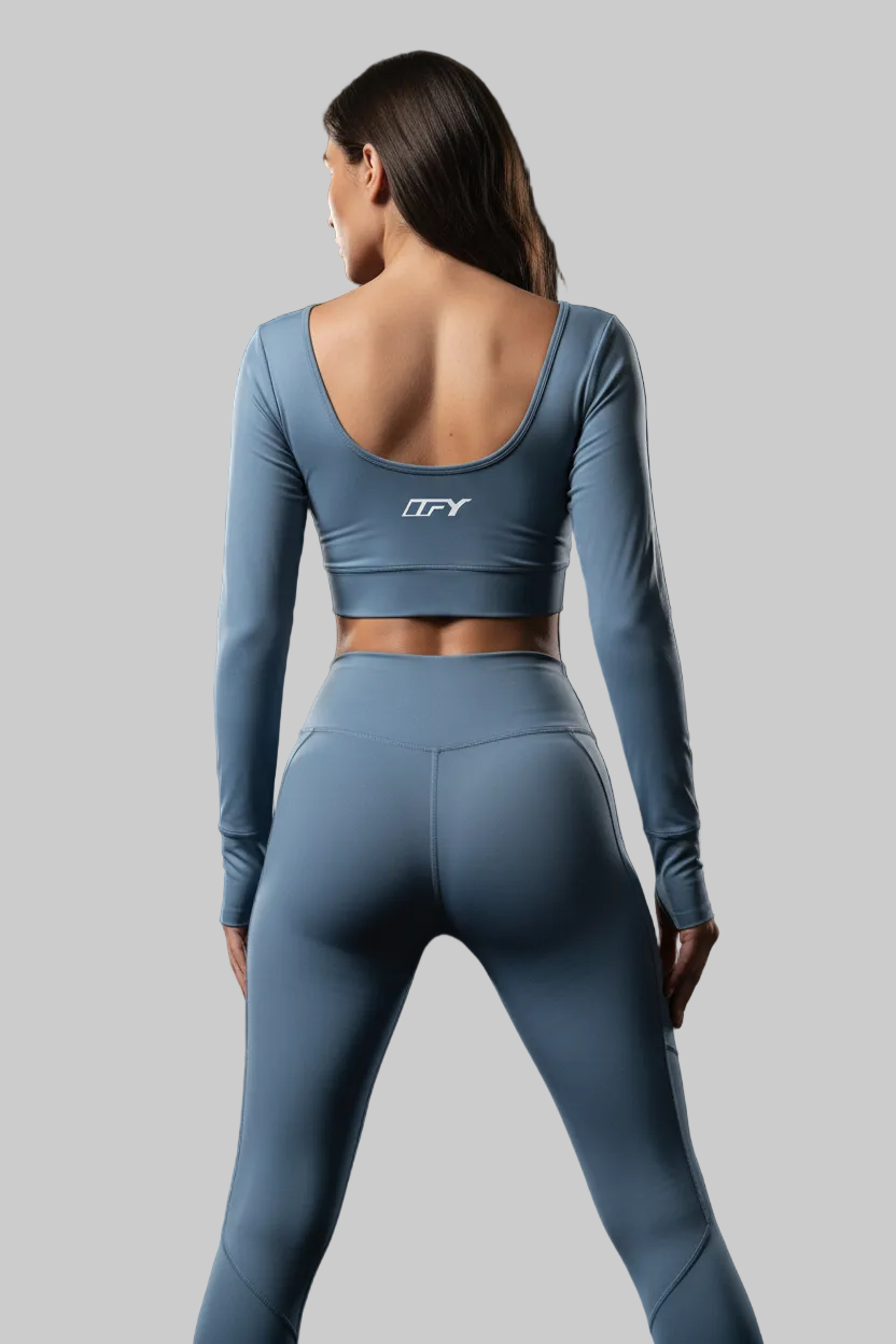 Women's Panelled Long Sleeve Yoga T-Shirt
