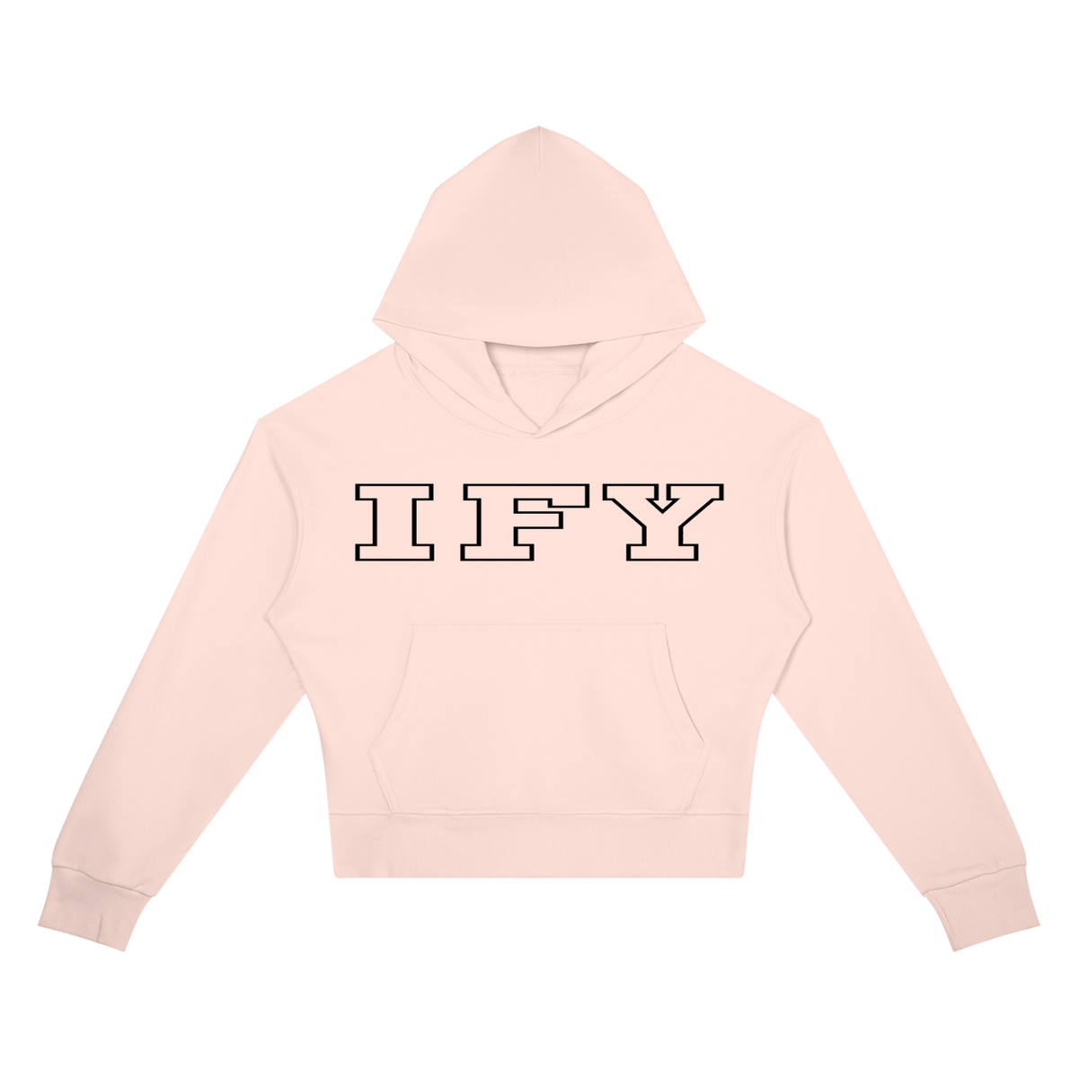 Crop Drop Shoulder Hoodie