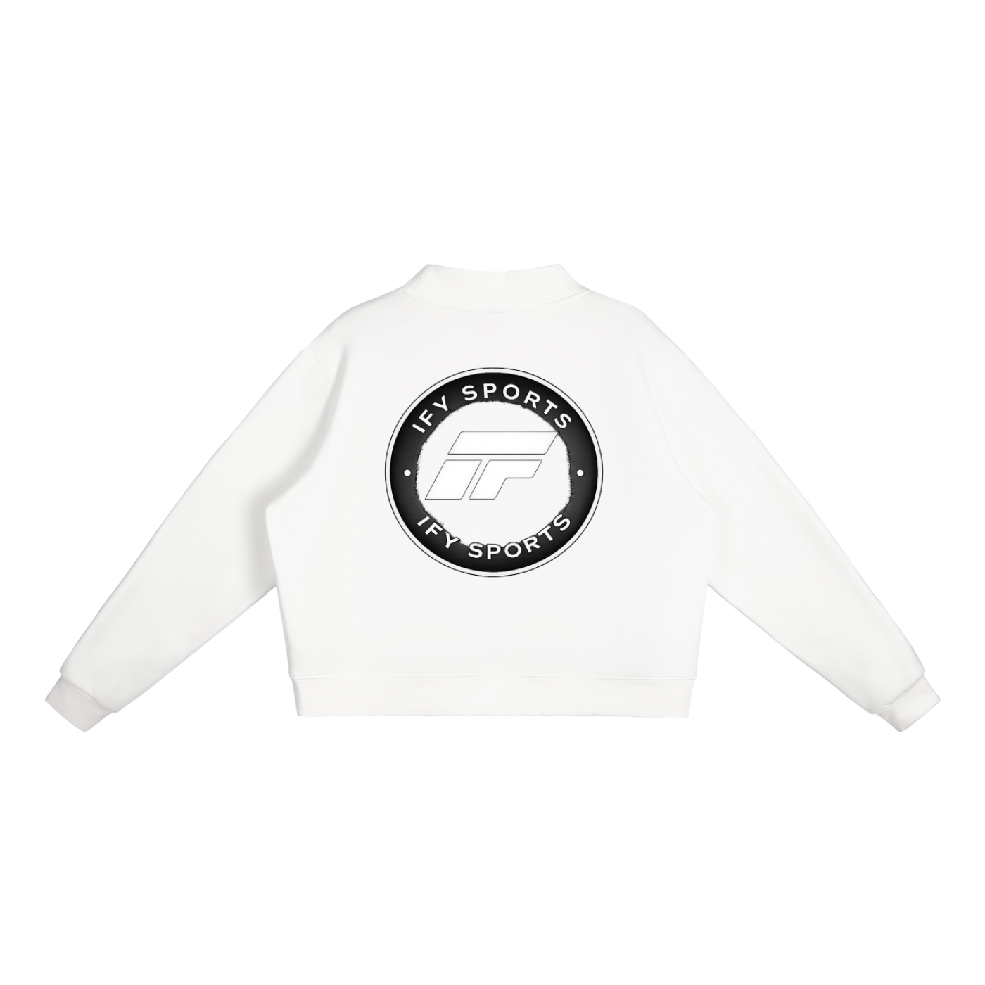 Essential Fleece Mock-Neck Crew Sweatshirt