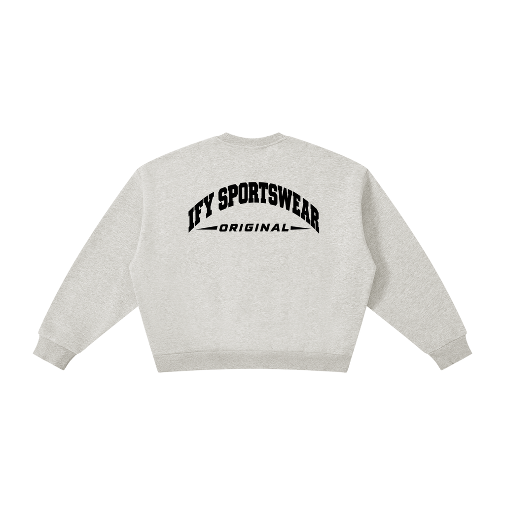 Boxy Fleece Crew-Neck Sweatshirt