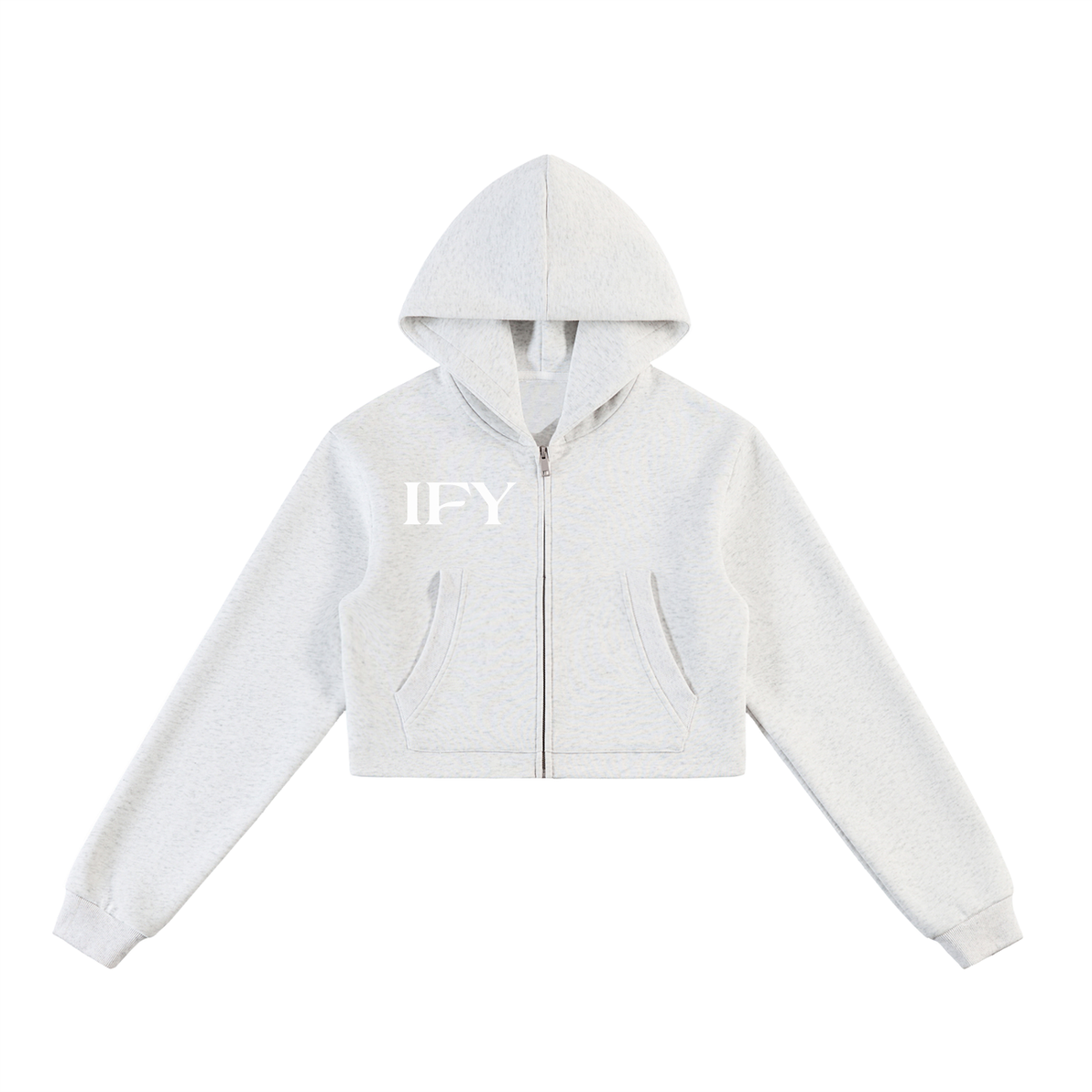Elevate Your Everyday Style with Our Cropped Zip-Up Hoodie for Women