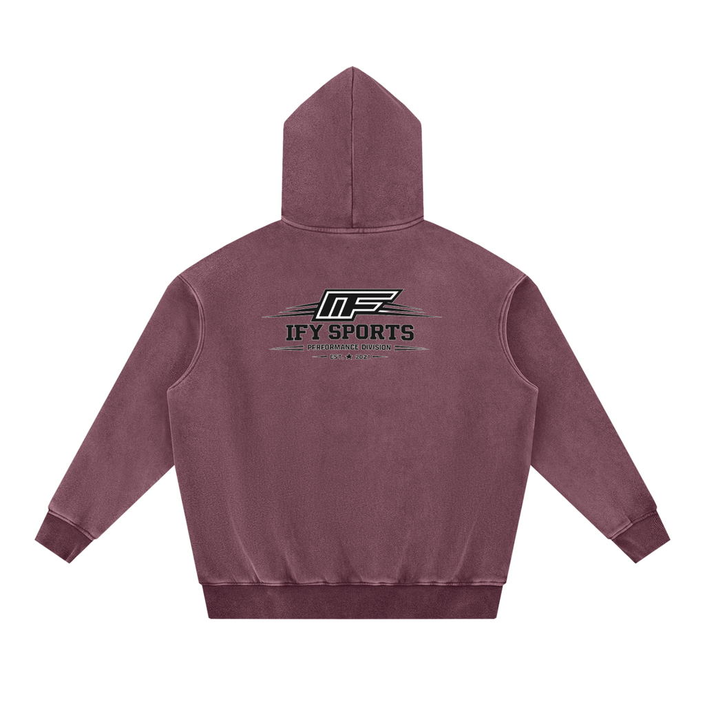Snow Wash Fleece Oversize Hoodie