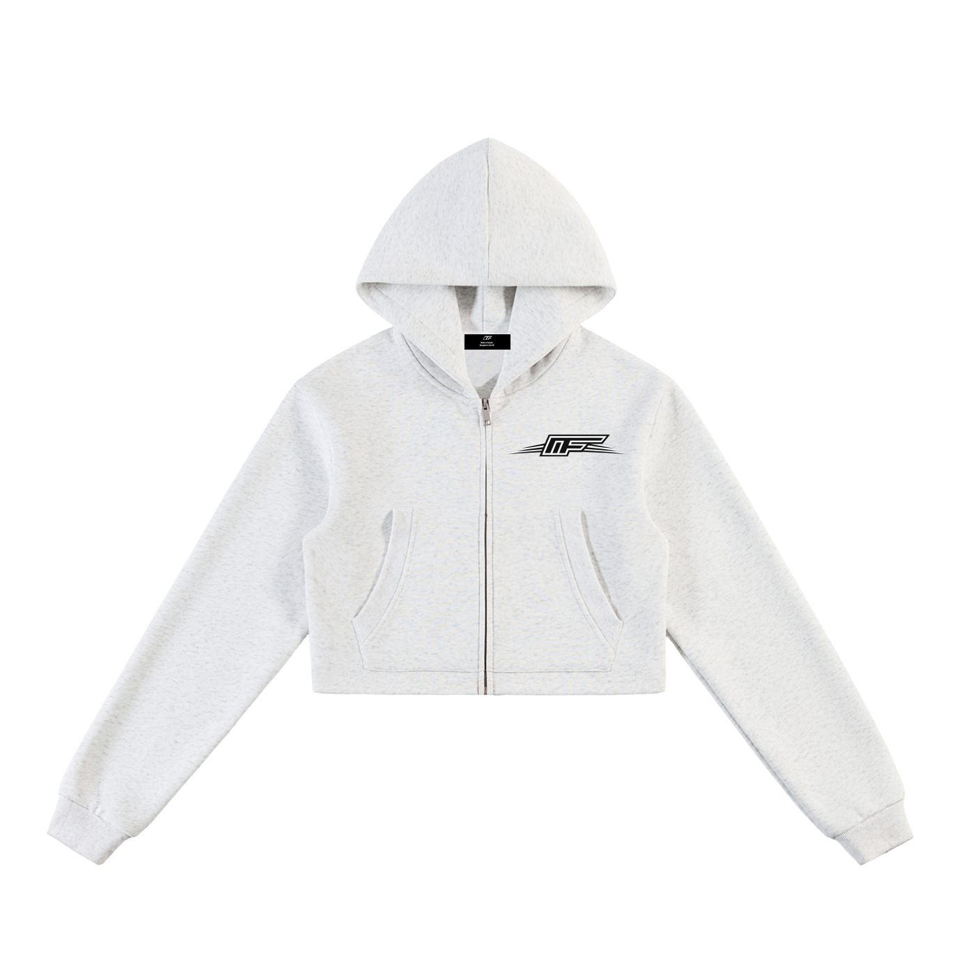 Elevate Your Everyday Style with Our Cropped Zip-Up Hoodie for Women