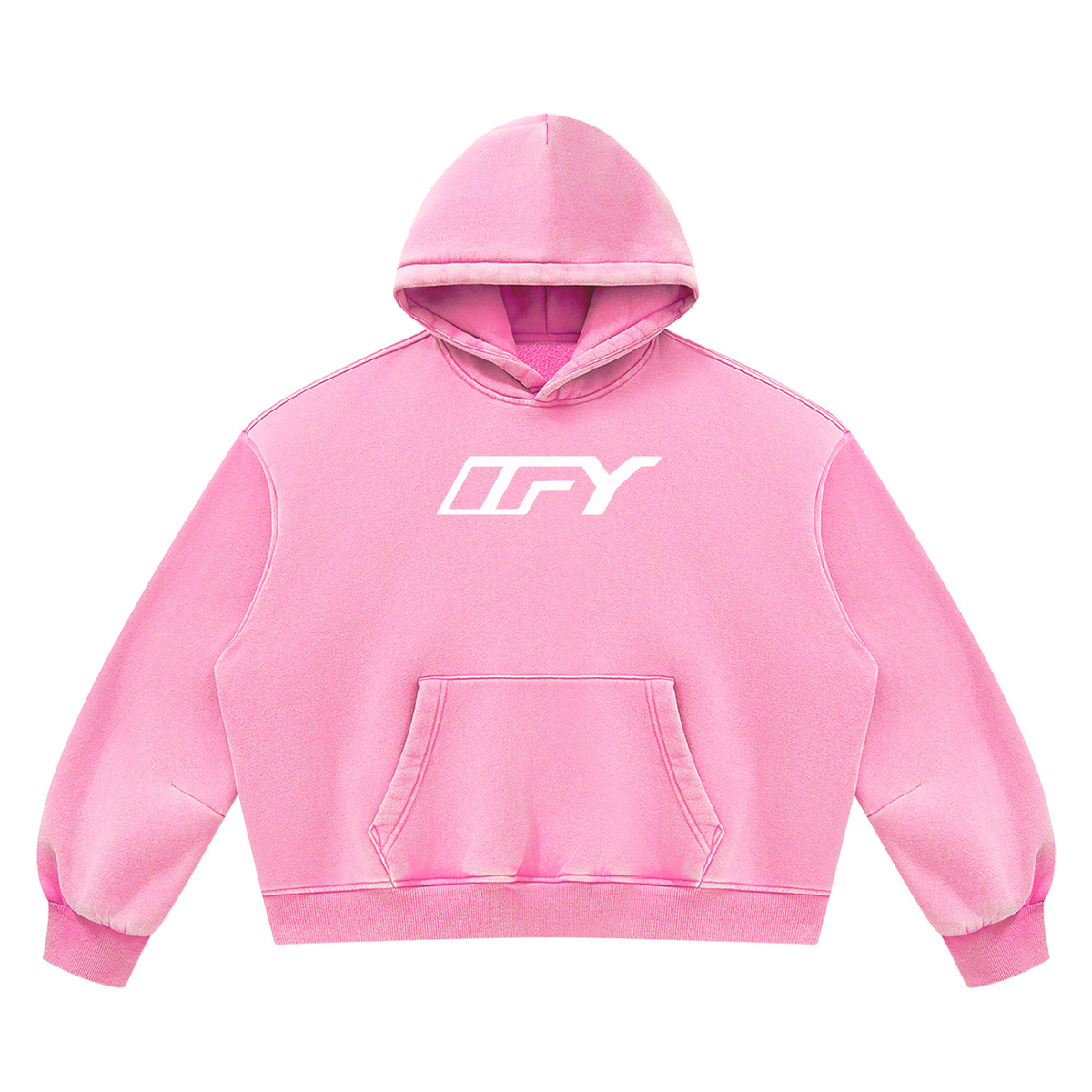 Unisex Vintage Wash Boxy Fleece Hoodie