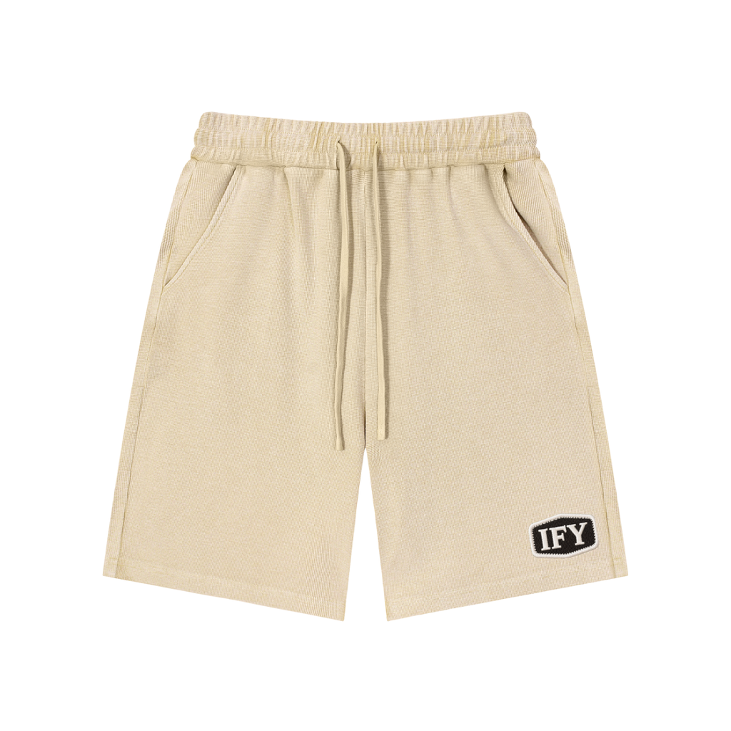 Mineral Wash Waffle Knit Shorts