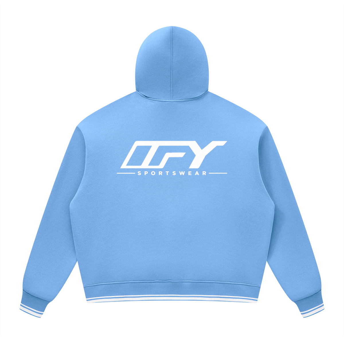 Unisex Oversized Color Block Fleece Hoodie