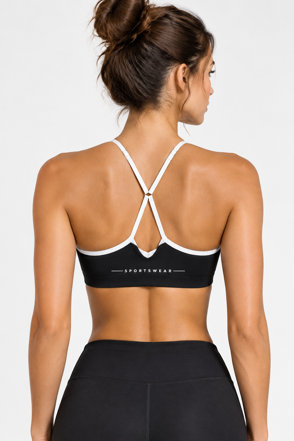 Colour Block Yoga Sports Bra