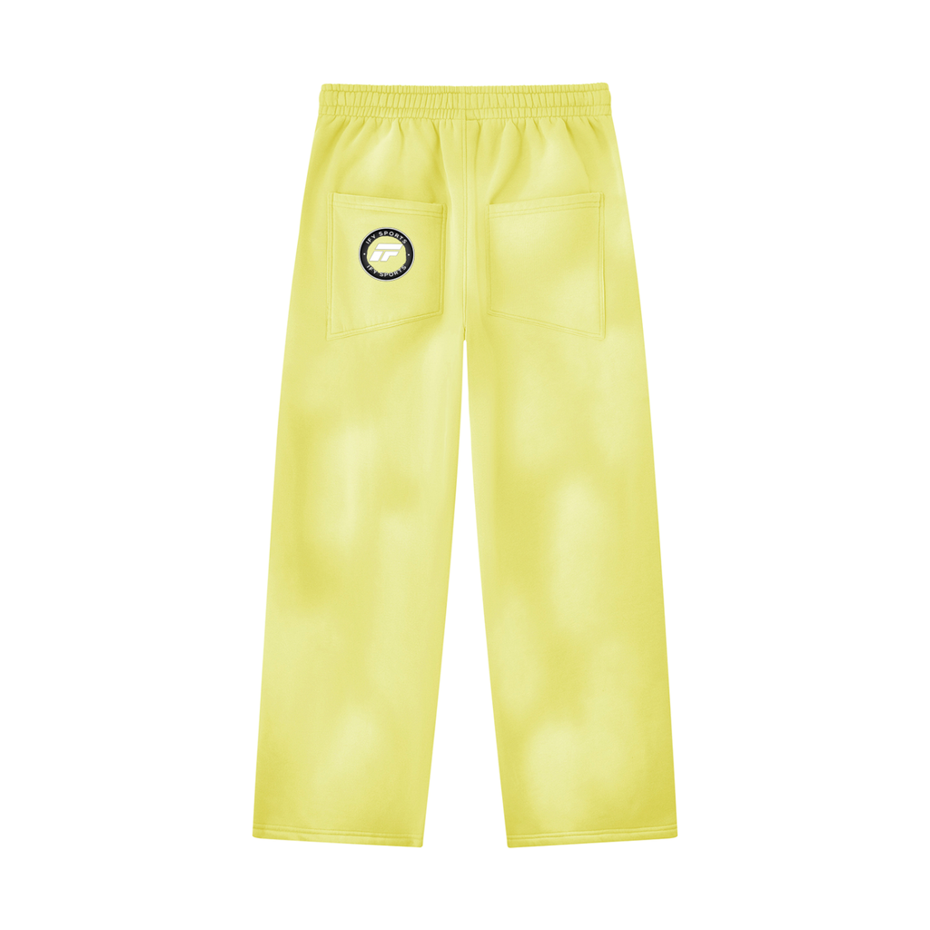Unisex Sunfade Wide Leg Fleece Sweatpants