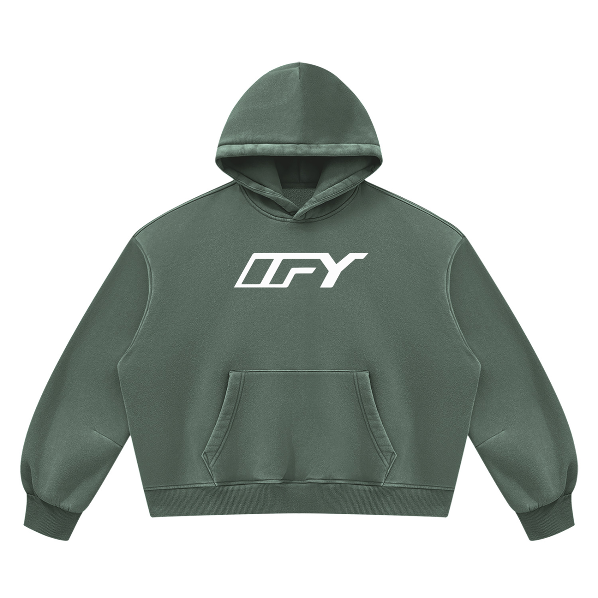 Unisex Vintage Wash Boxy Fleece Hoodie