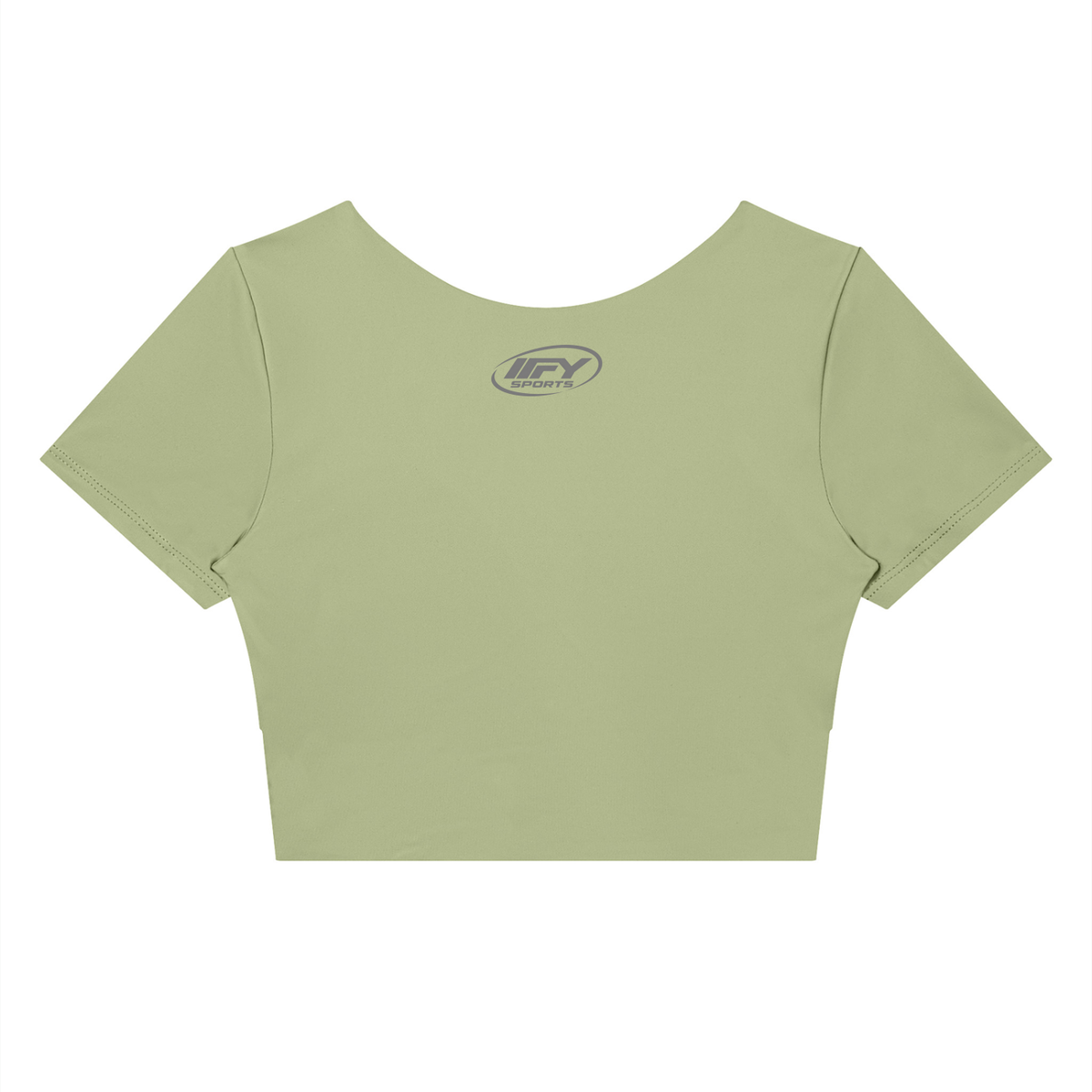 Panelled Crop Yoga T-Shirt