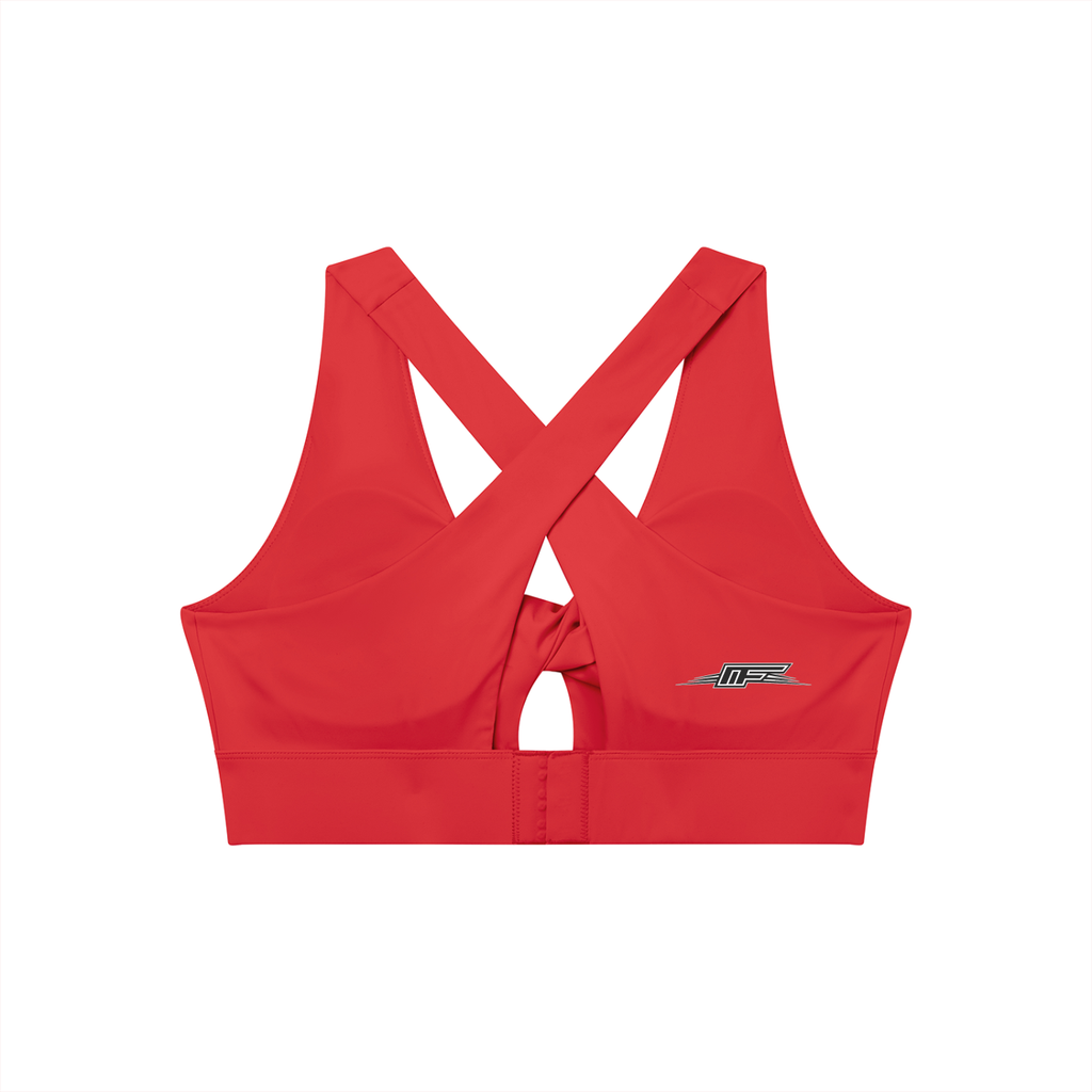Elevate Your Workout with Our Women's Twist Front Sports Bra