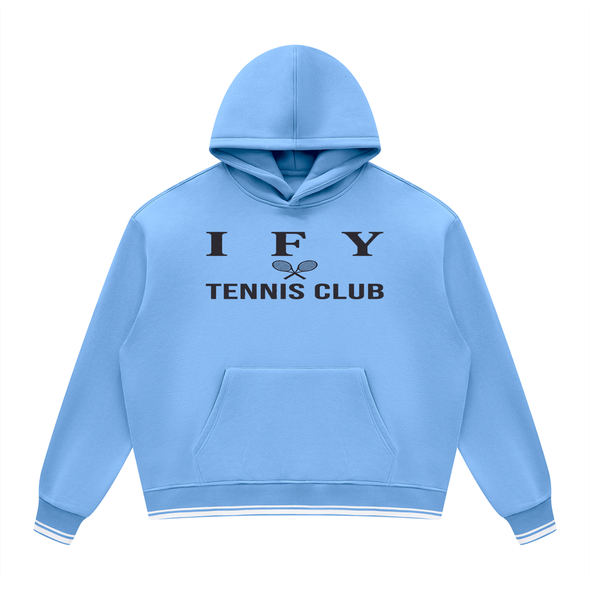 Oversized Colour Block Fleece Hoodie