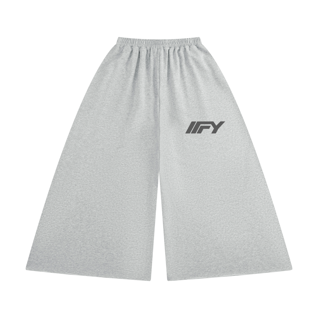 Women's Raw Edge Wide Leg Sweatpants
