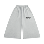 Women's Raw Edge Wide Leg Sweatpants