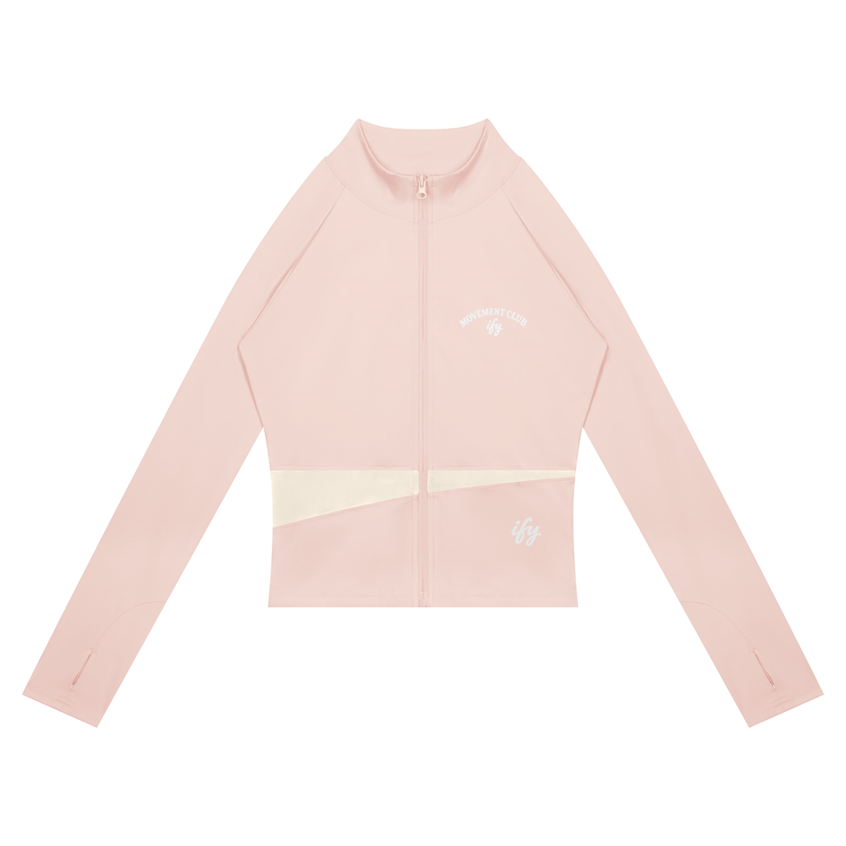 Panelled Cropped Full-Zip Yoga Jacket