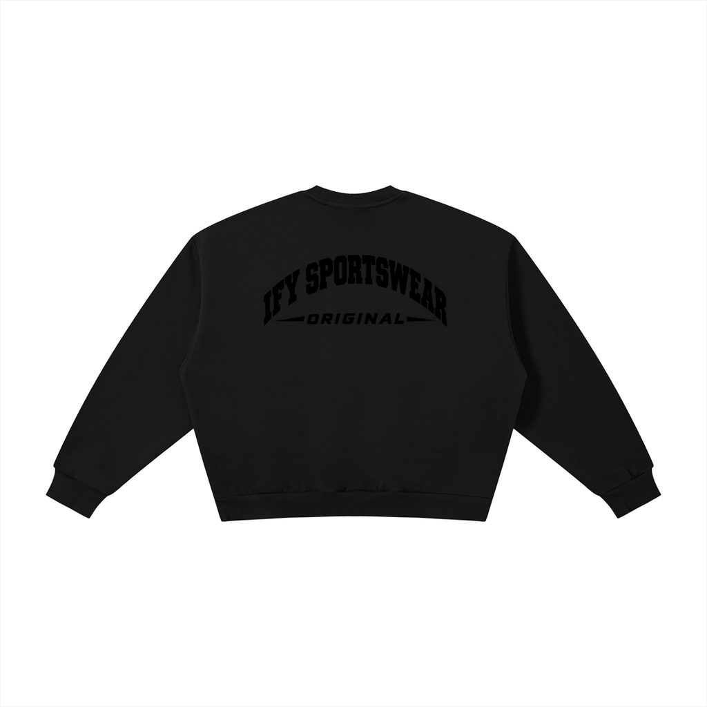 Boxy Fleece Crew-Neck Sweatshirt