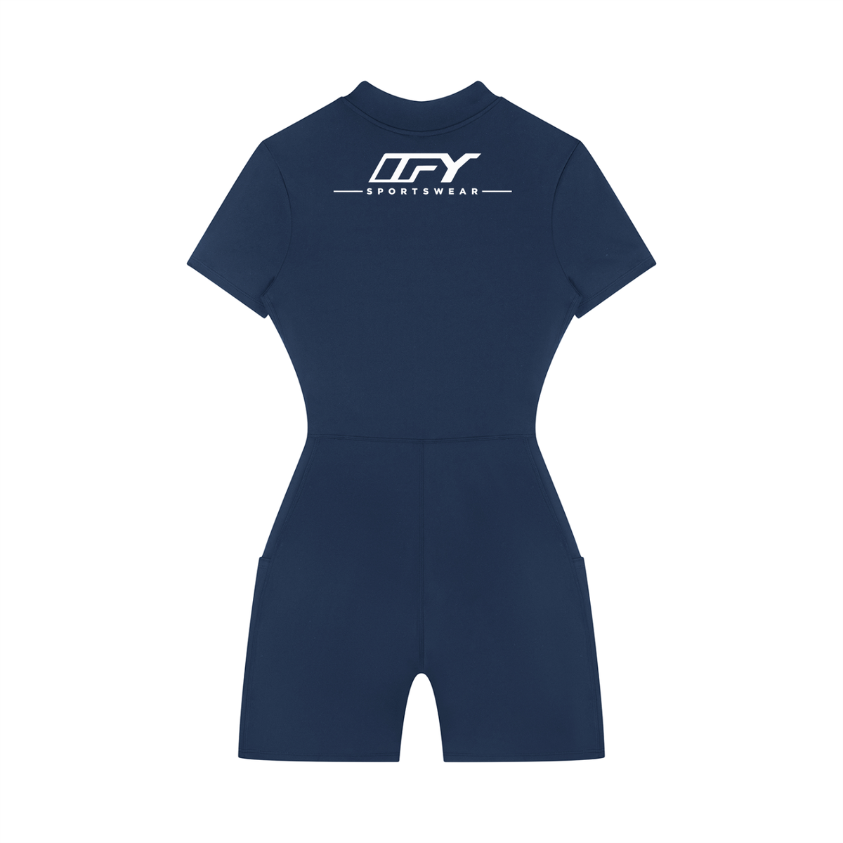 Women's Quarter-Zip Short Sleeve Romper