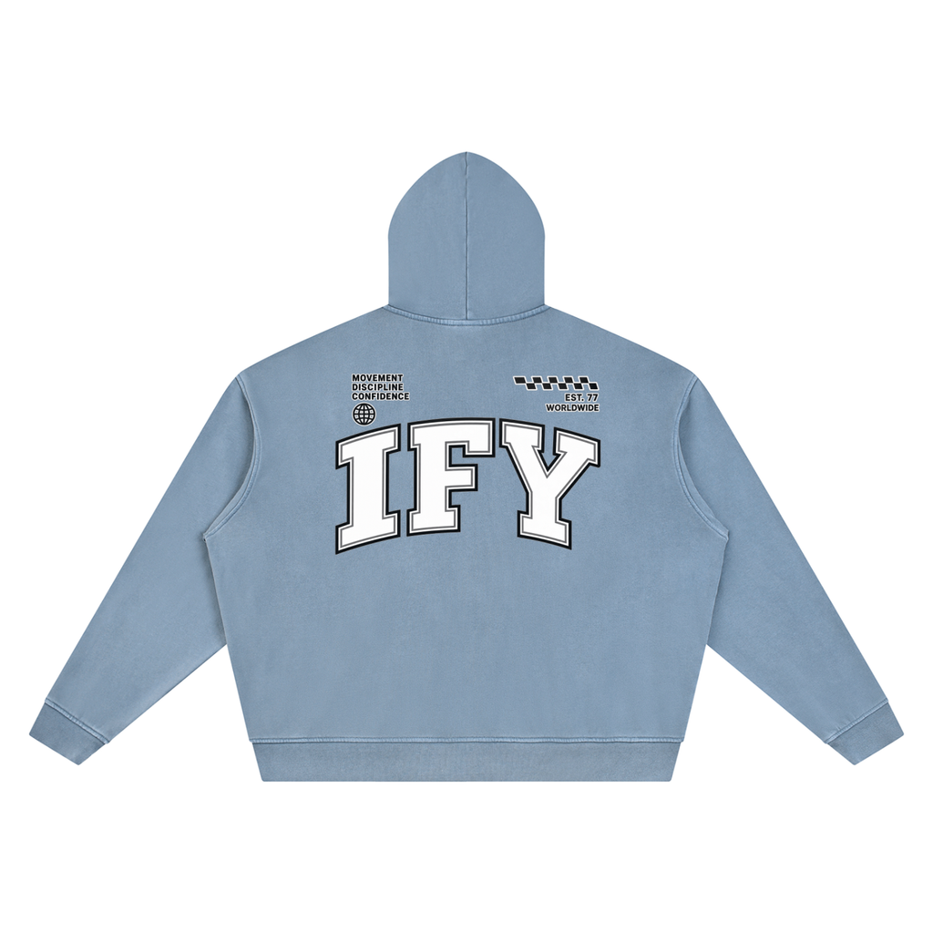 Unisex Vintage Wash Boxy Hoodie