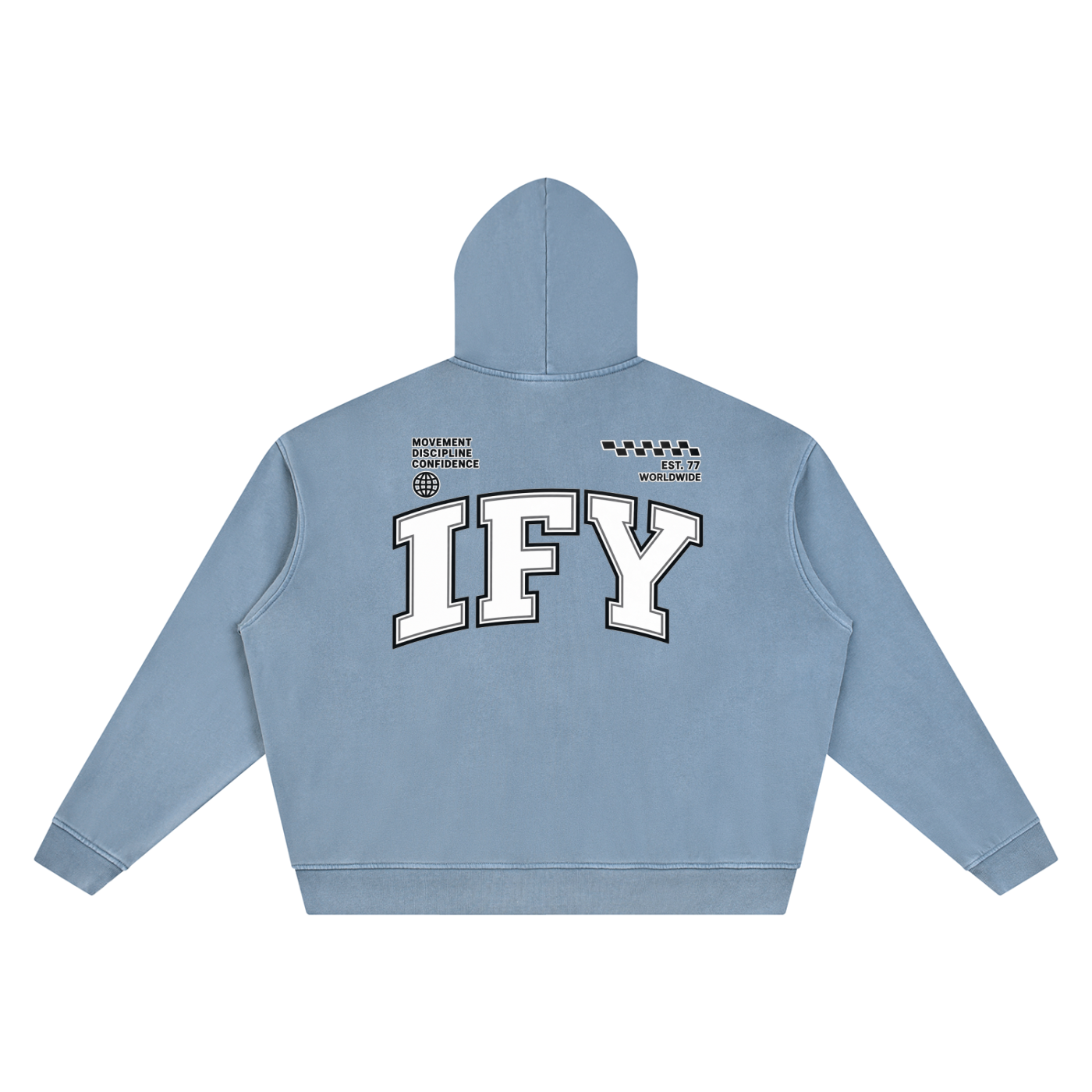 Unisex Vintage Wash Boxy Hoodie