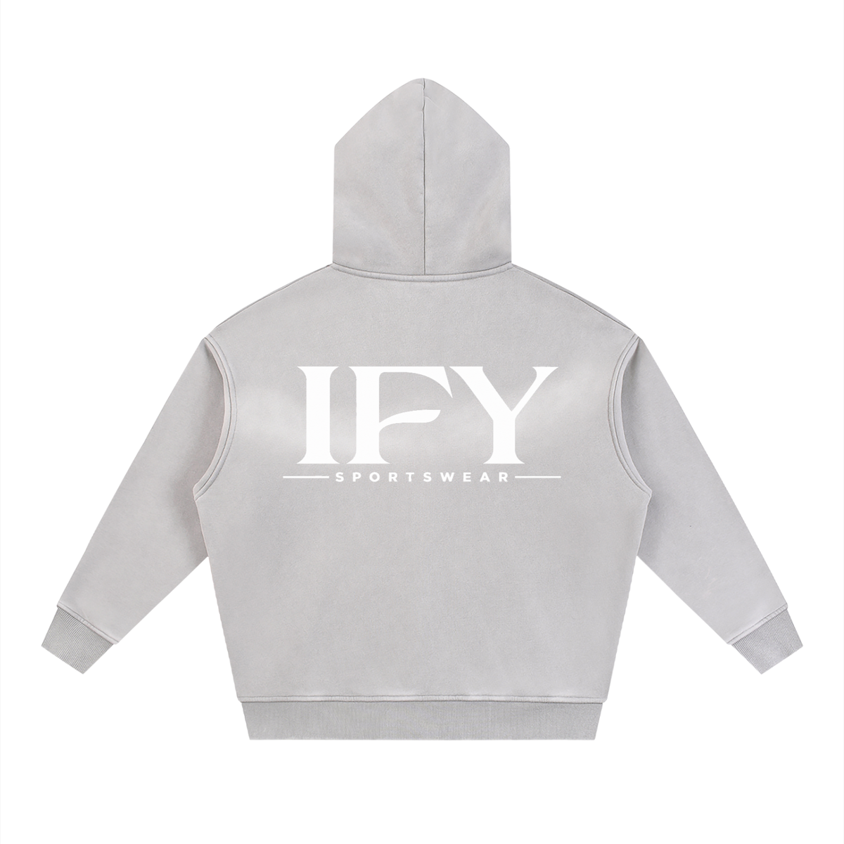 Sunfade Two-way Zipper Boxy Fleece Hoodie