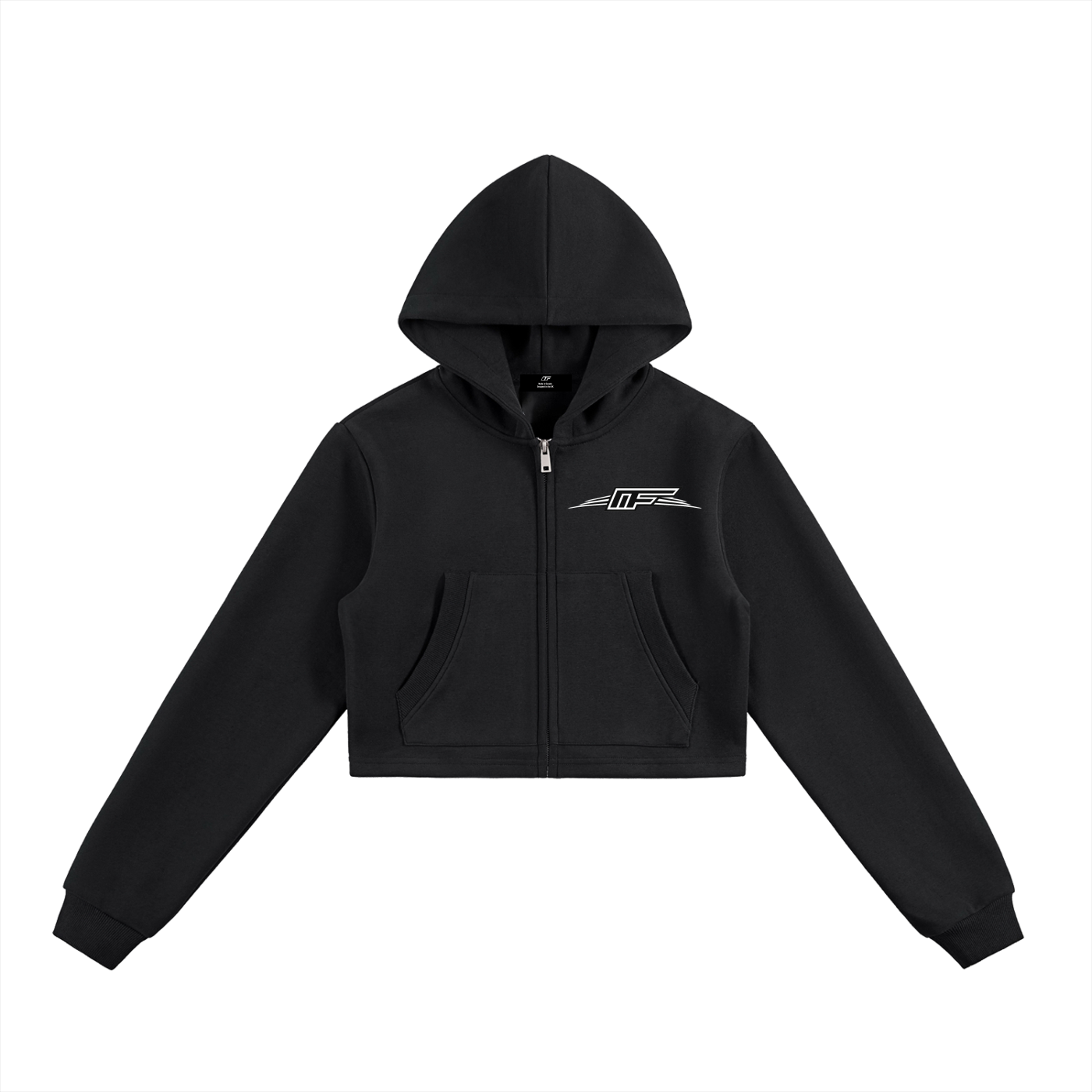Elevate Your Everyday Style with Our Cropped Zip-Up Hoodie for Women