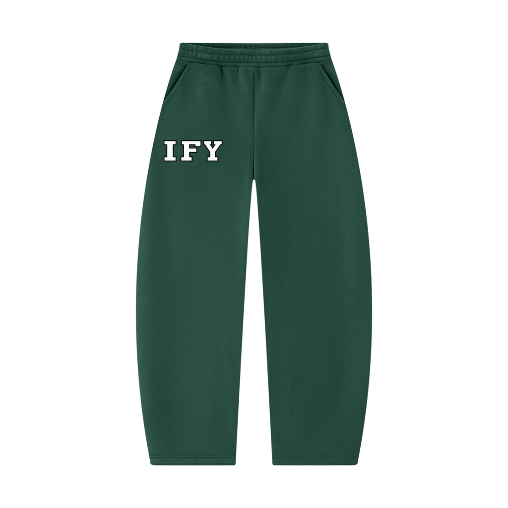Unisex Barrel Leg Sweatpants