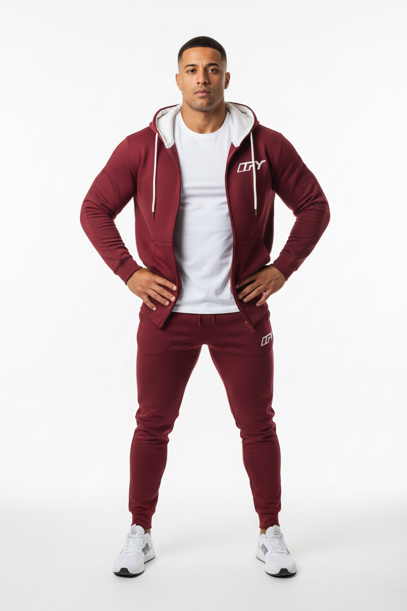 Unisex Drop Shoulder Full Zip Hoodie