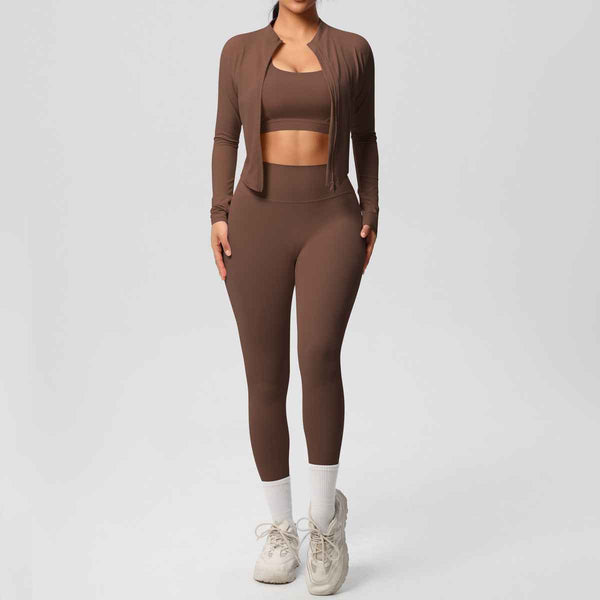 Outdoor Sports Tight-fitting Yoga Outfit Set