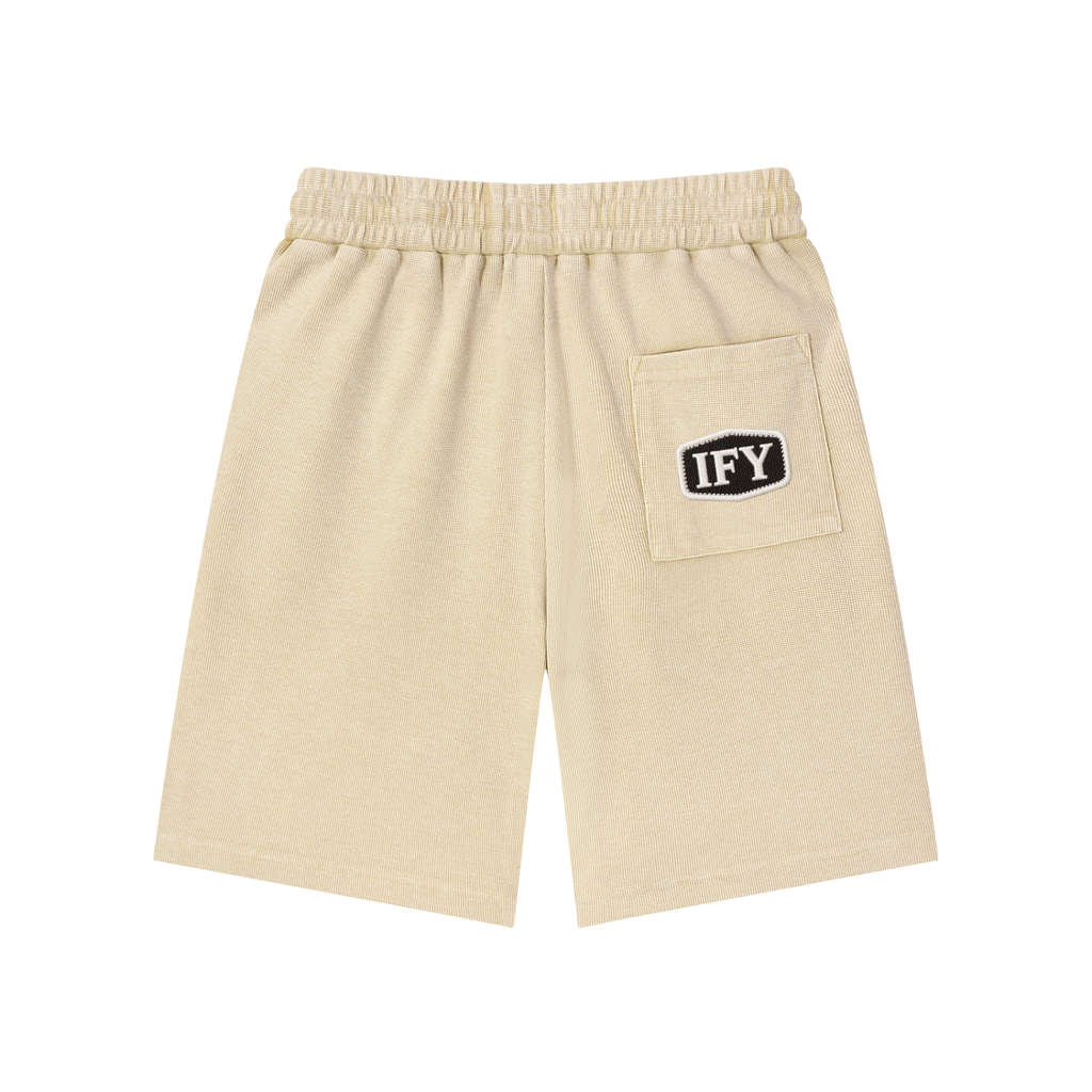 Mineral Wash Waffle Knit Shorts