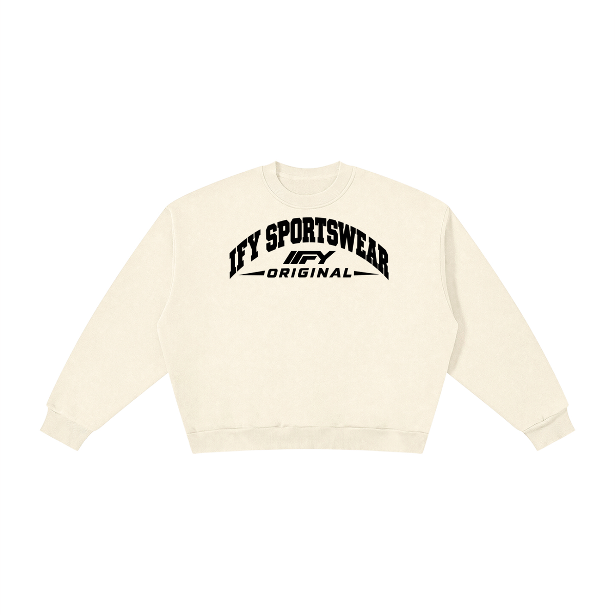 Boxy Fleece Crew-Neck Sweatshirt